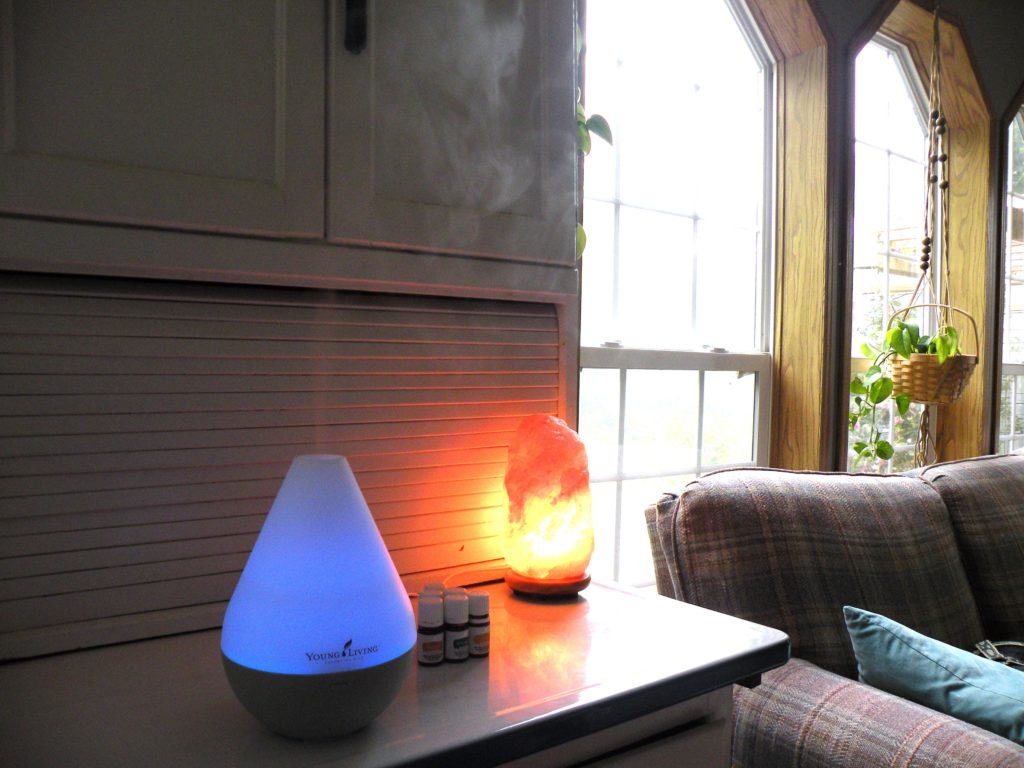 Make your home cozier with himalayan salt lamps and essential oil diffusers.