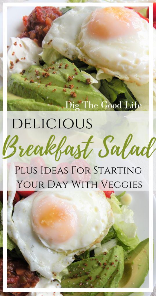 Delicious Breakfast Salad... Start your day with more veggie! Ideas for incorporating fresh veggies into your breakfast routine.