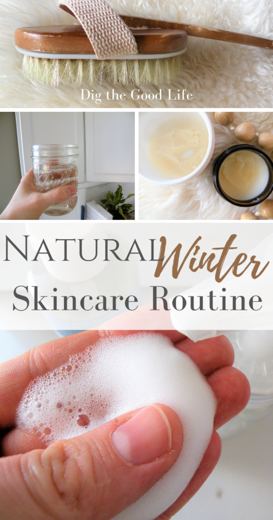 Natural winter skin care routine.