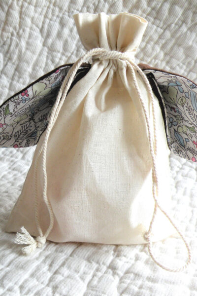 How to Sew a Bunny Bag out a cotton drawstring bag