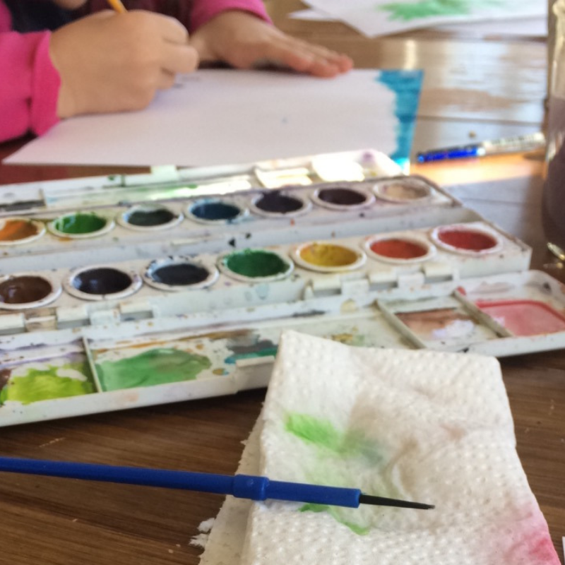 art homeschool painting 