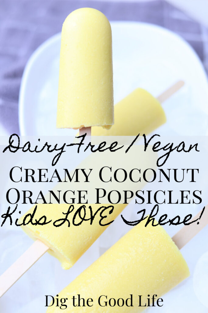 Dairy Free Coconut Orange Popsicle Recipe