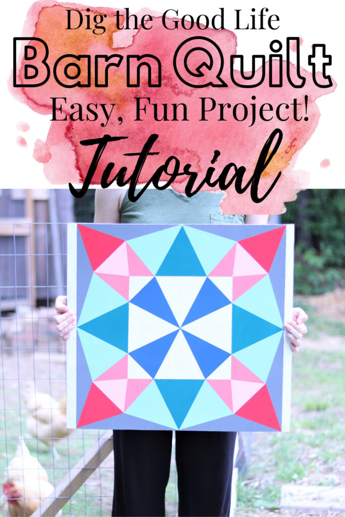 Learn how to make a bright and beautiful barn quilt to display inside or outside your home!