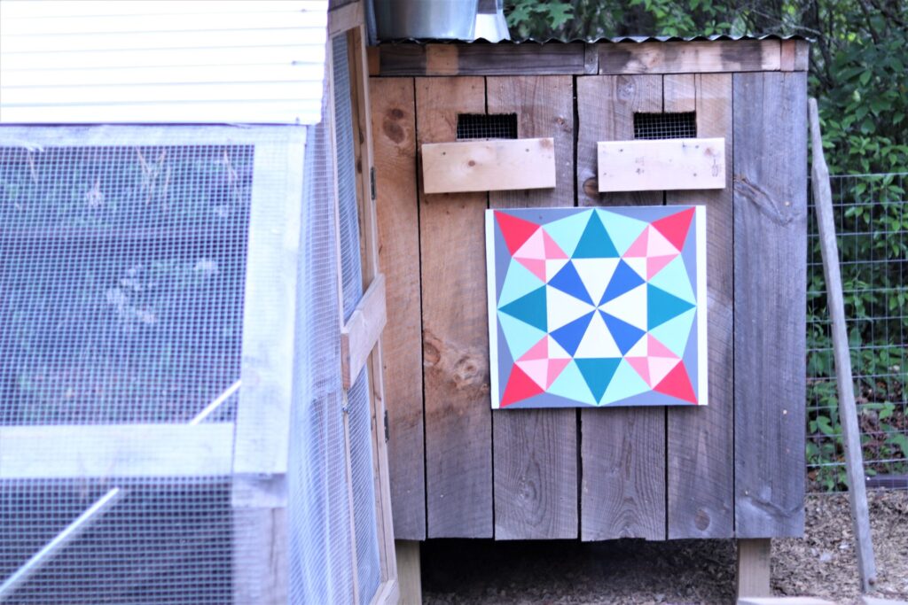 Colorful barn quilt painting tutorial